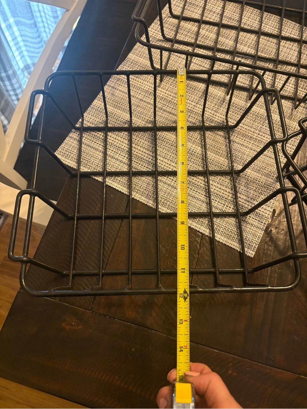 Yeti Black Metal Wire Storage Basket